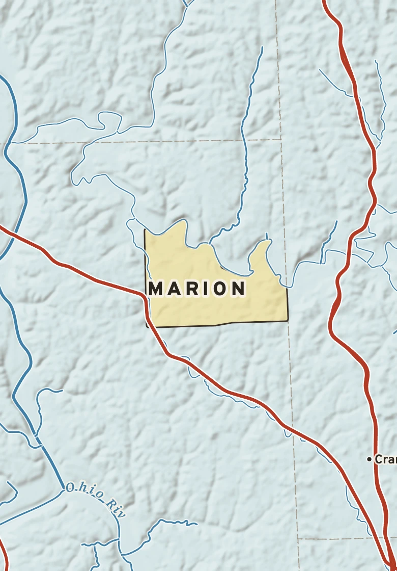 Atlas plate of Marion, Pennsylvania.