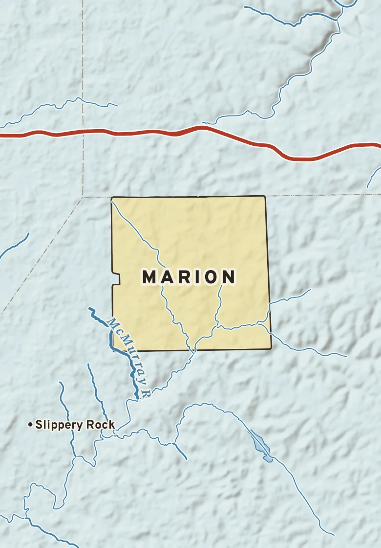 Atlas plate of Marion, Pennsylvania.