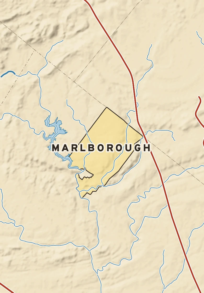 Atlas plate of Marlborough, Pennsylvania.