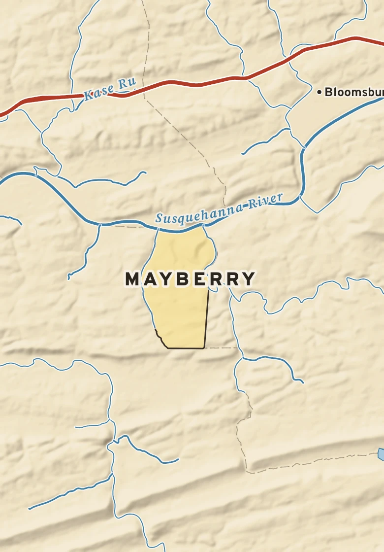 Atlas plate of Mayberry, Pennsylvania.
