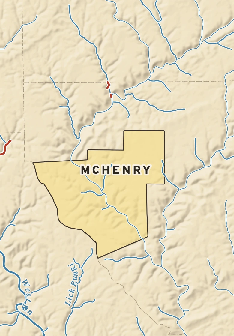 Atlas plate of McHenry, Pennsylvania.