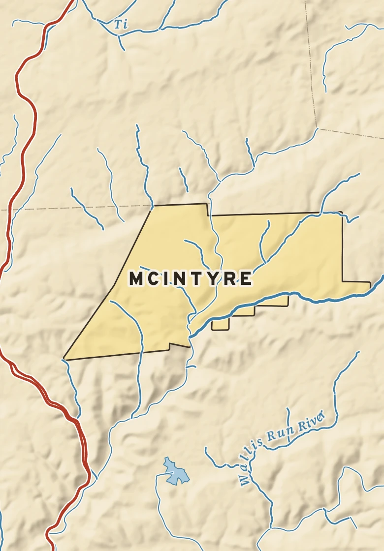 Atlas plate of McIntyre, Pennsylvania.