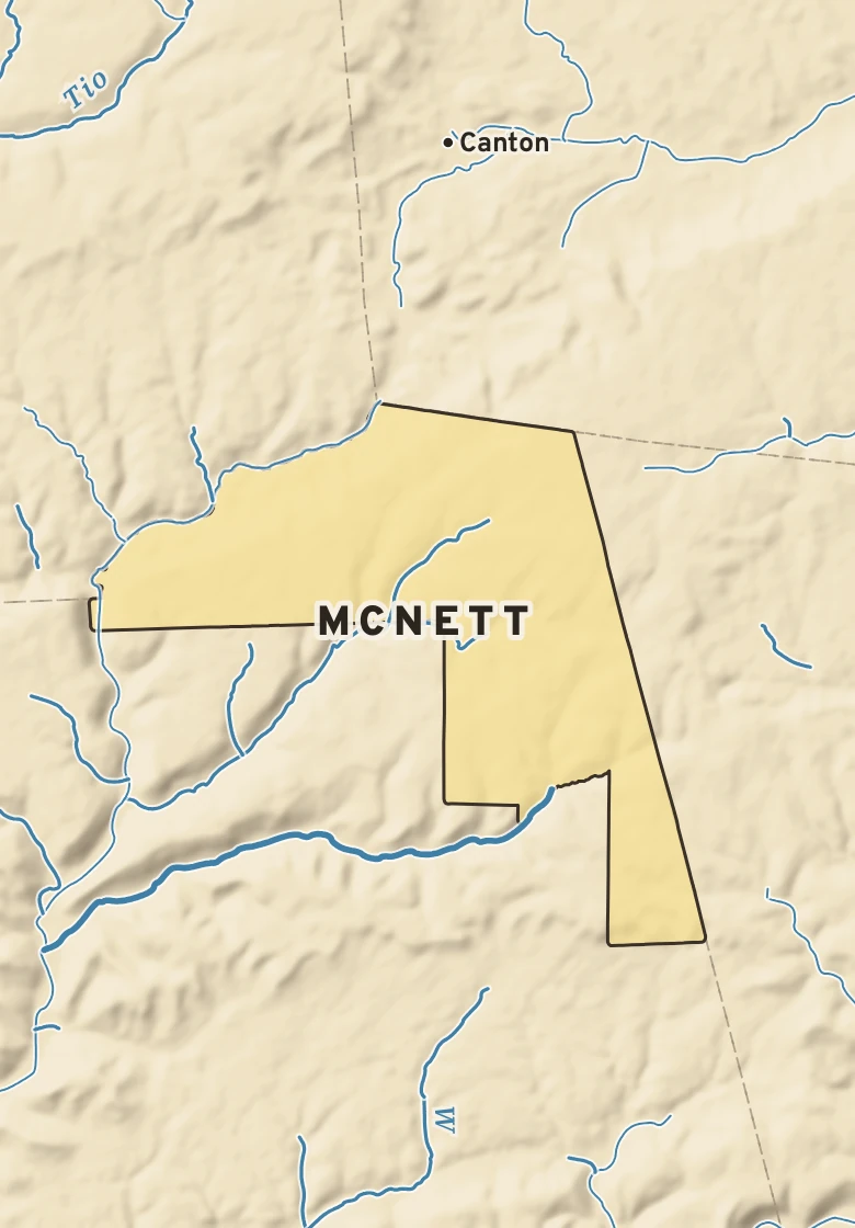 Atlas plate of McNett, Pennsylvania.