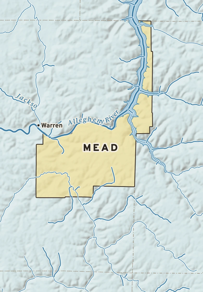 Atlas plate of Mead, Pennsylvania.