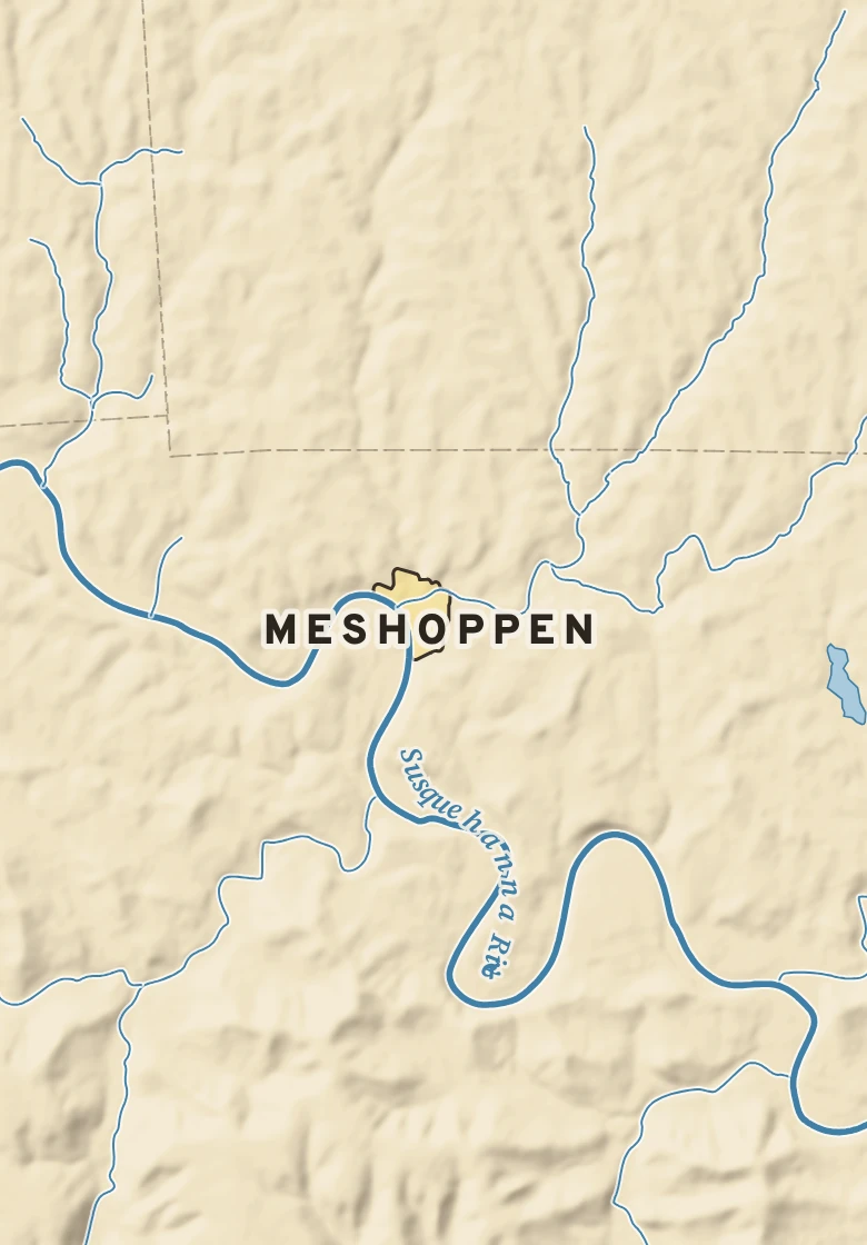 Atlas plate of Meshoppen, Pennsylvania.