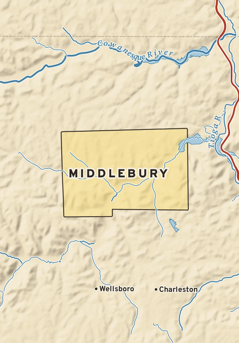 Atlas plate of Middlebury, Pennsylvania.