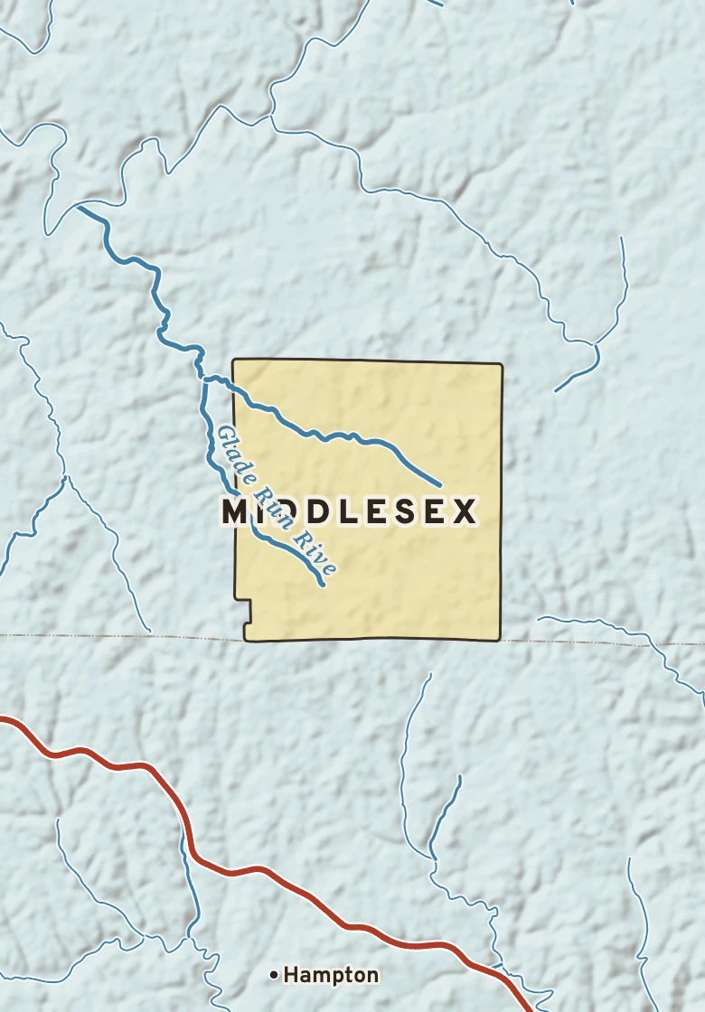 Atlas plate of Middlesex, Pennsylvania.
