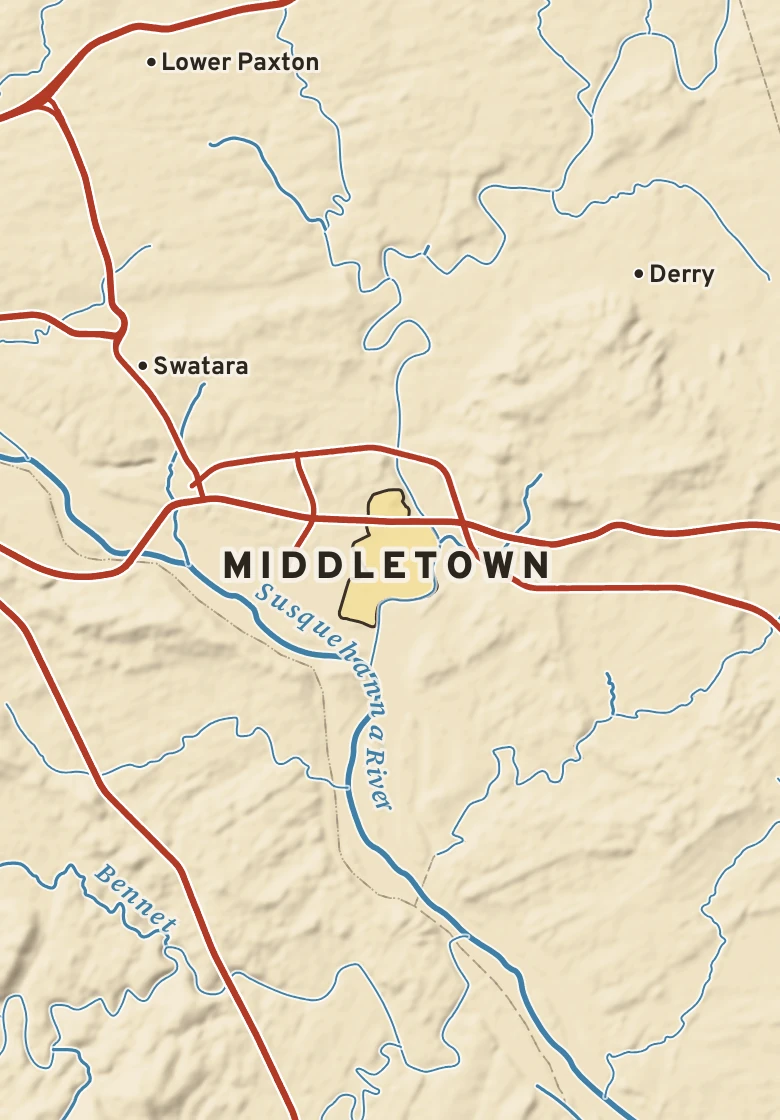Atlas plate of Middletown, Pennsylvania.
