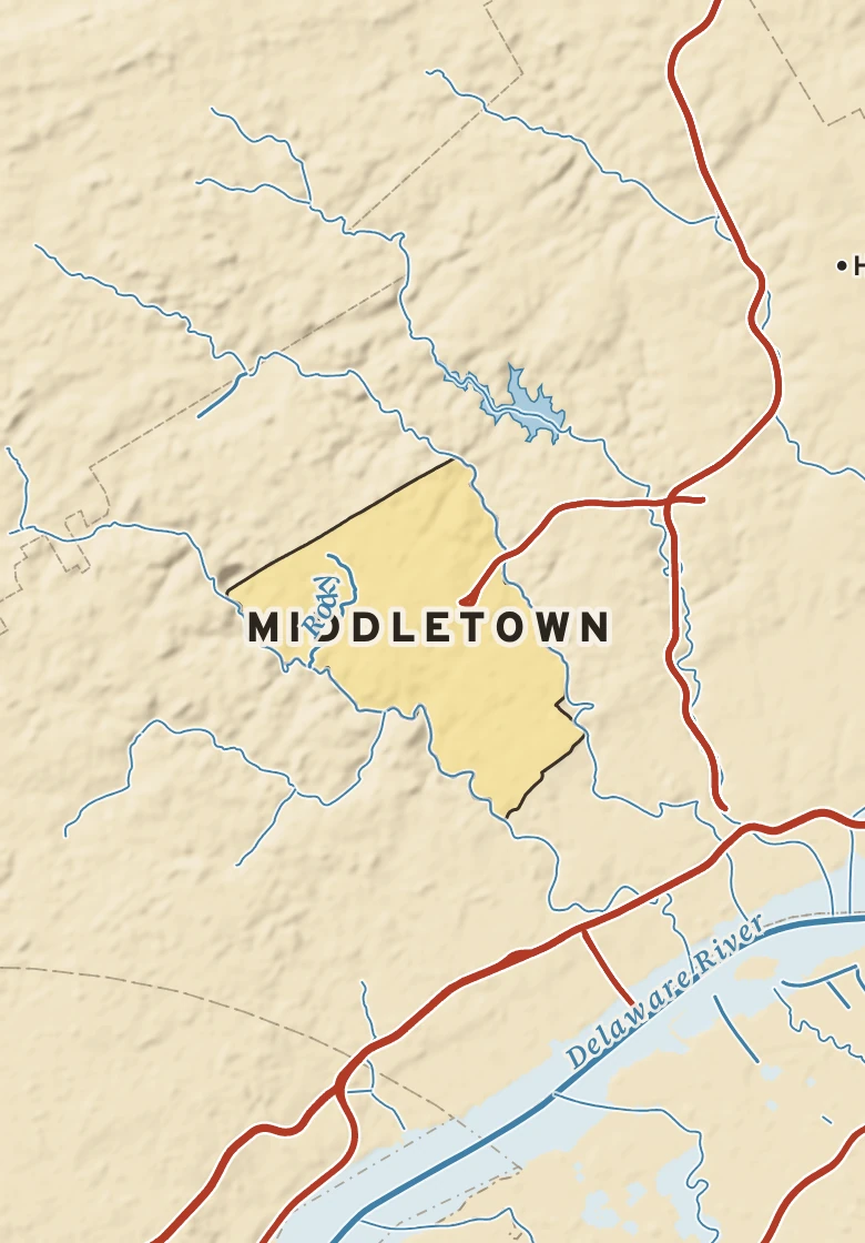 Atlas plate of Middletown, Pennsylvania.