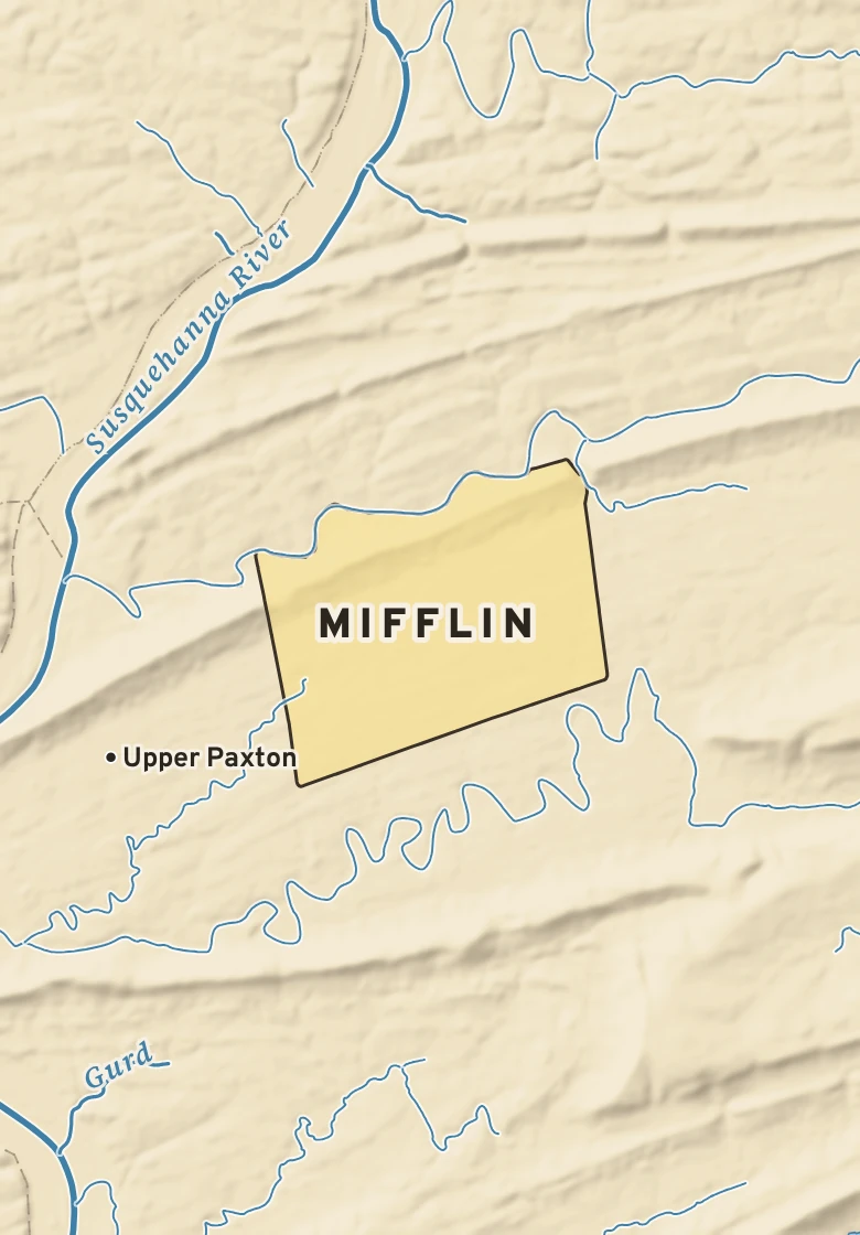 Atlas plate of Mifflin, Pennsylvania.