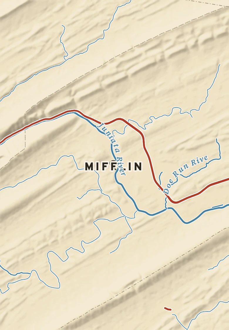 Atlas plate of Mifflin, Pennsylvania.