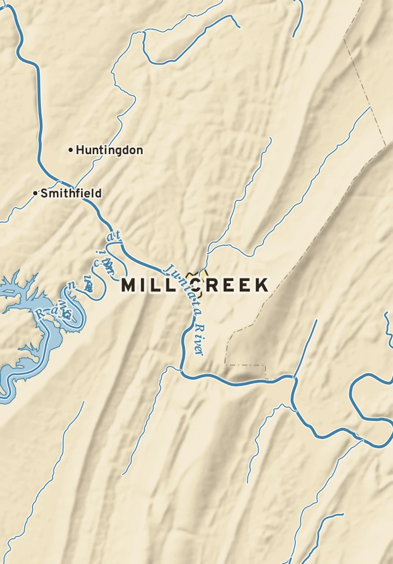 Atlas plate of Mill Creek, Pennsylvania.