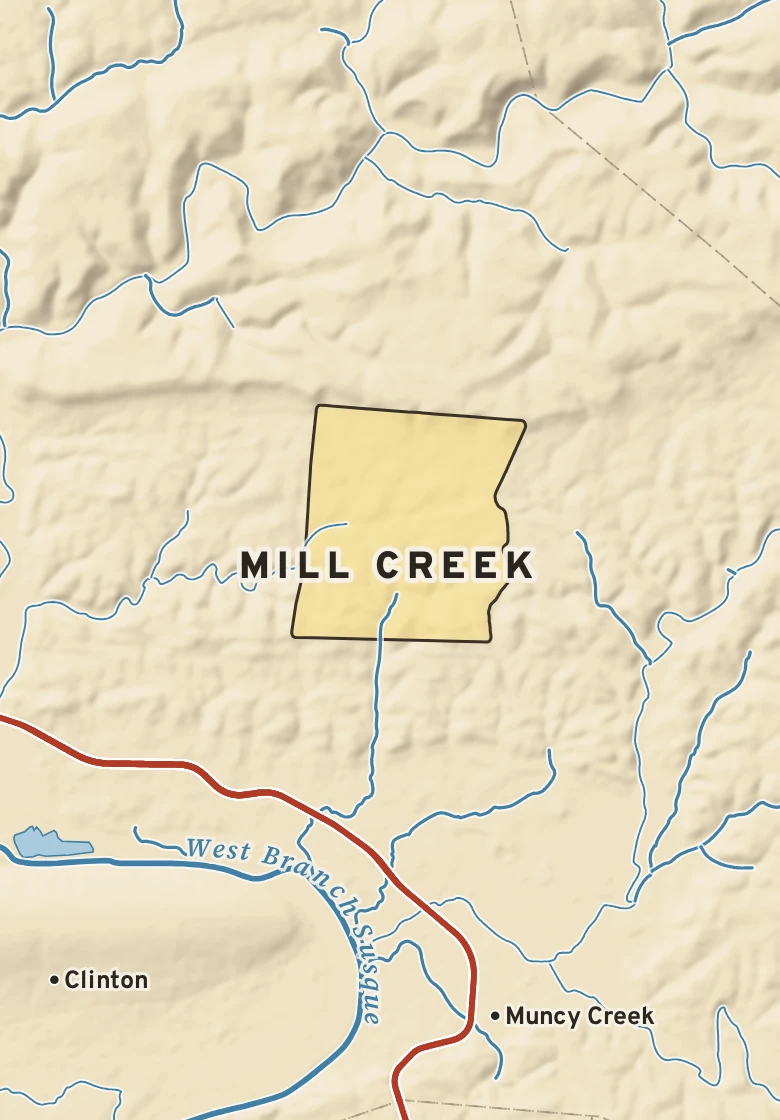 Atlas plate of Mill Creek, Pennsylvania.