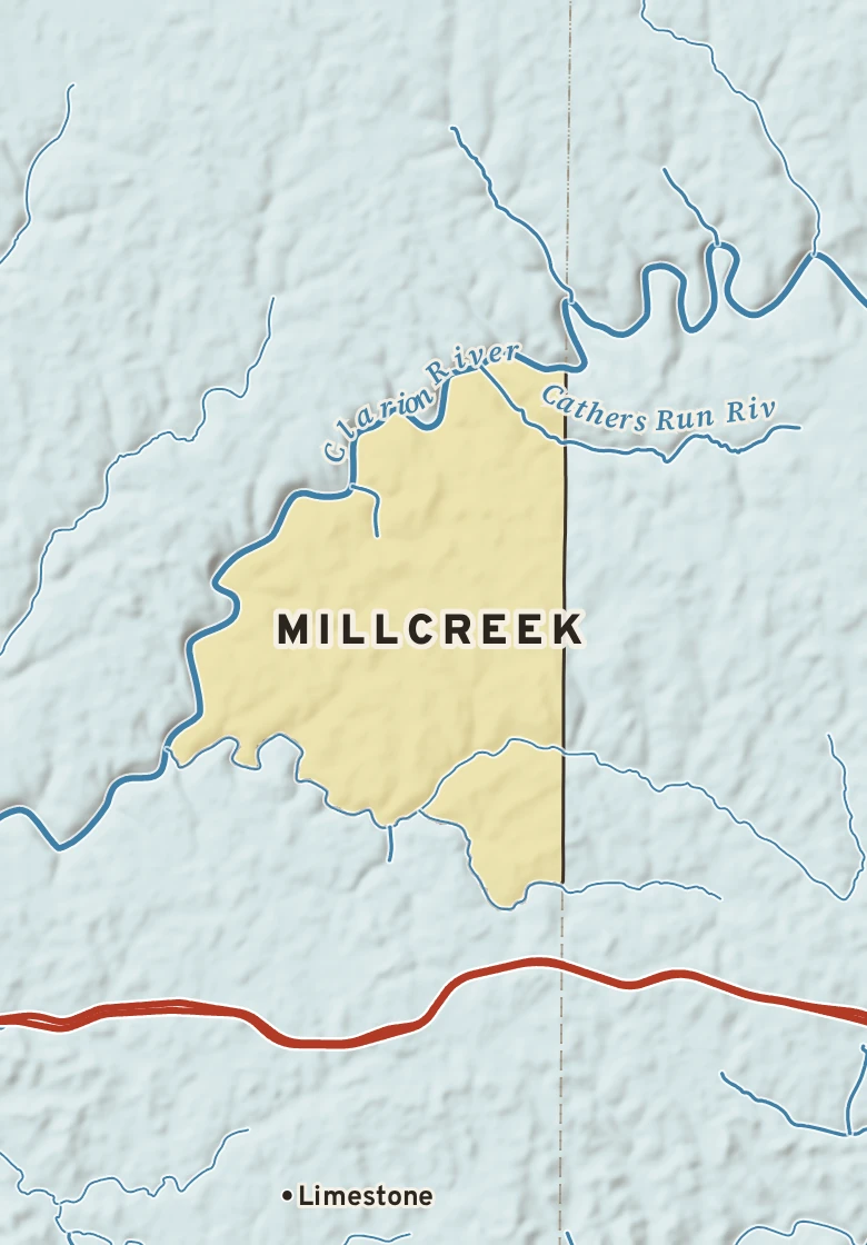 Atlas plate of Millcreek, Pennsylvania.