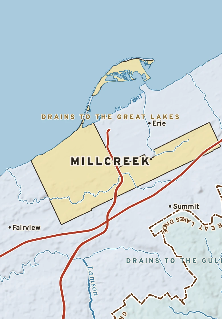 Atlas plate of Millcreek, Pennsylvania.