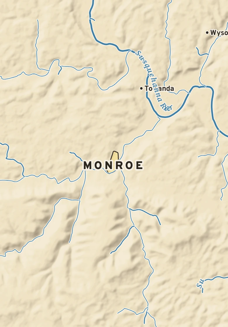 Atlas plate of Monroe, Pennsylvania.