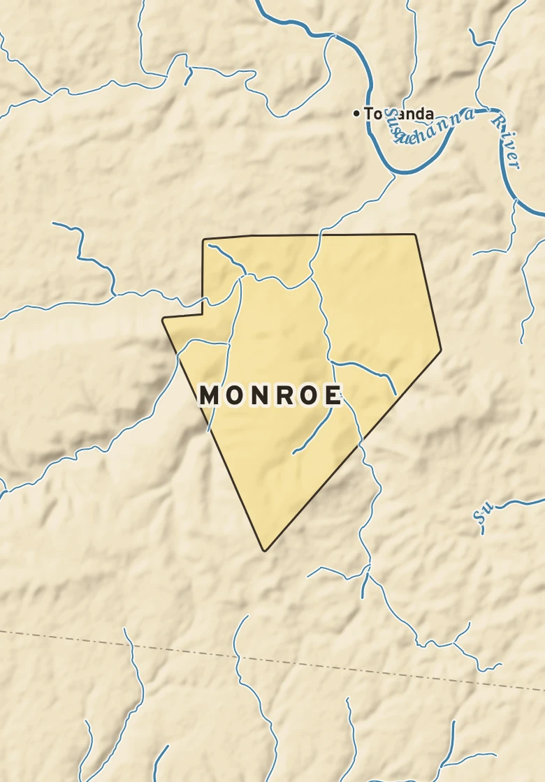 Atlas plate of Monroe, Pennsylvania.
