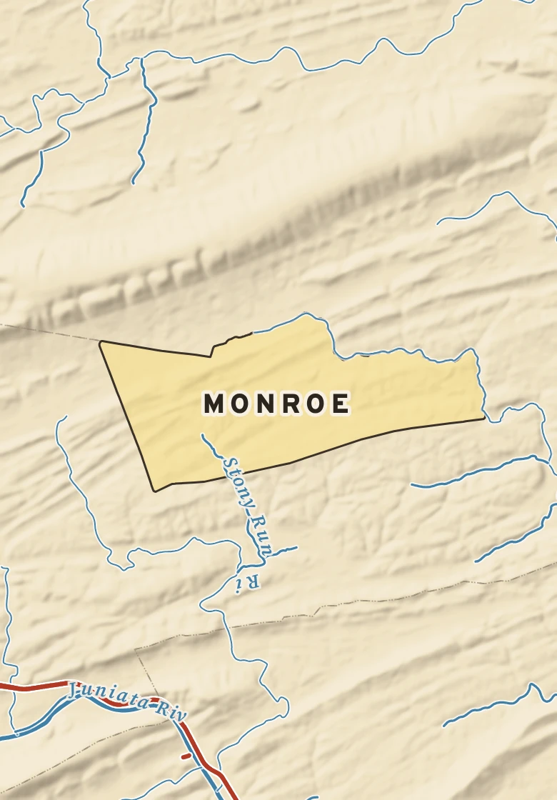 Atlas plate of Monroe, Pennsylvania.