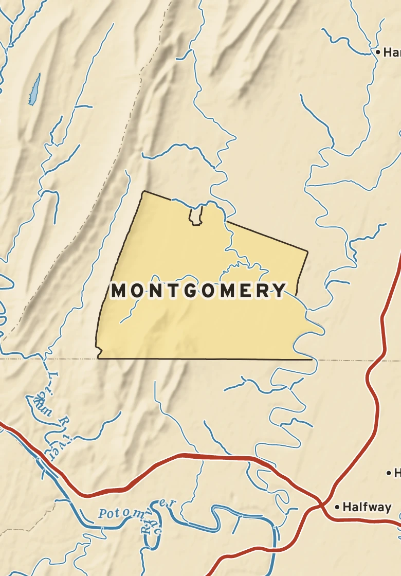 Atlas plate of Montgomery, Pennsylvania.