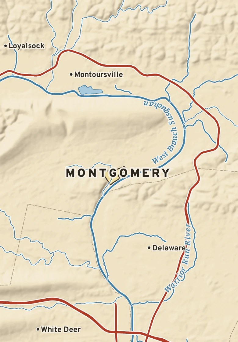 Atlas plate of Montgomery, Pennsylvania.