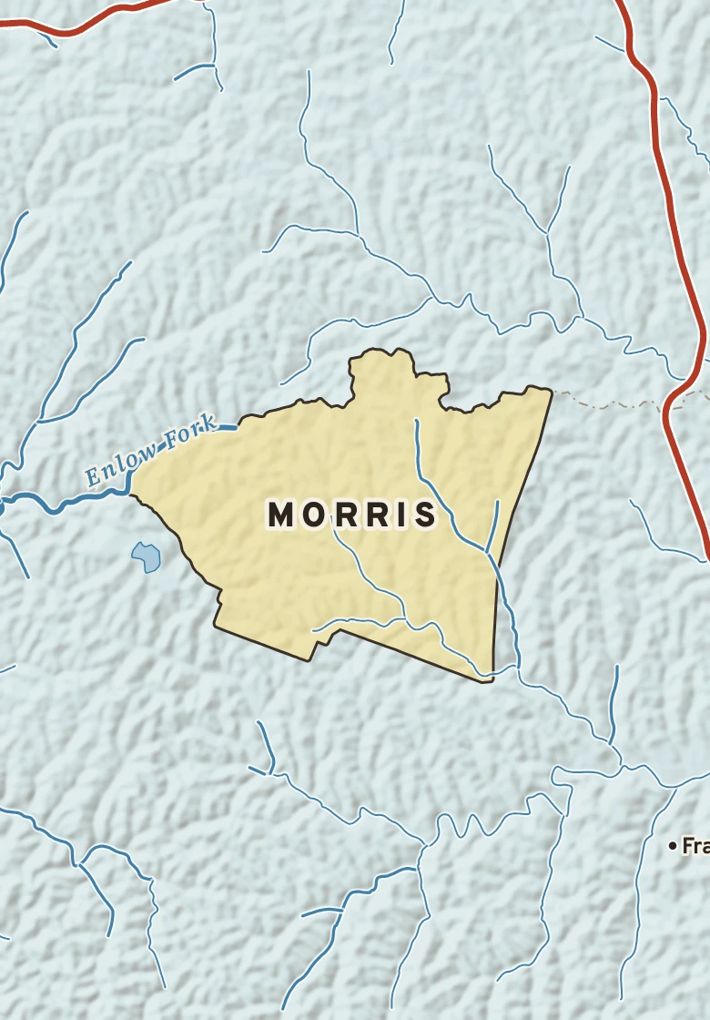 Atlas plate of Morris, Pennsylvania.