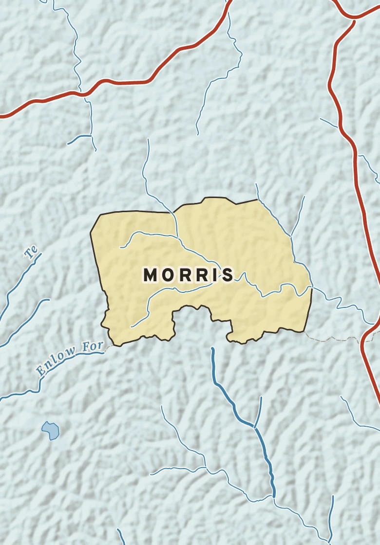 Atlas plate of Morris, Pennsylvania.
