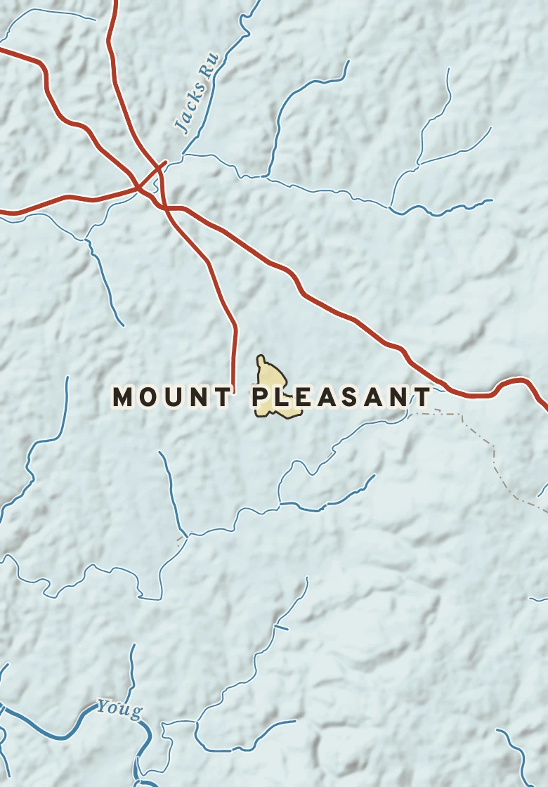 Atlas plate of Mount Pleasant, Pennsylvania.