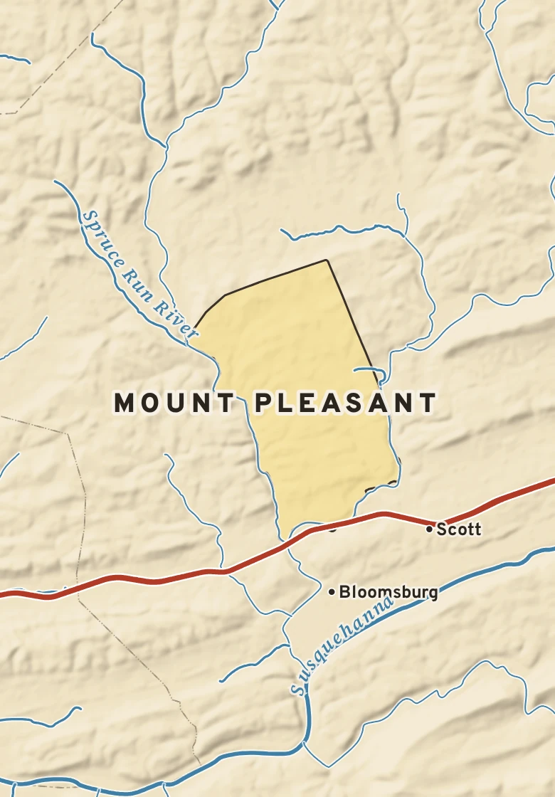 Atlas plate of Mount Pleasant, Pennsylvania.