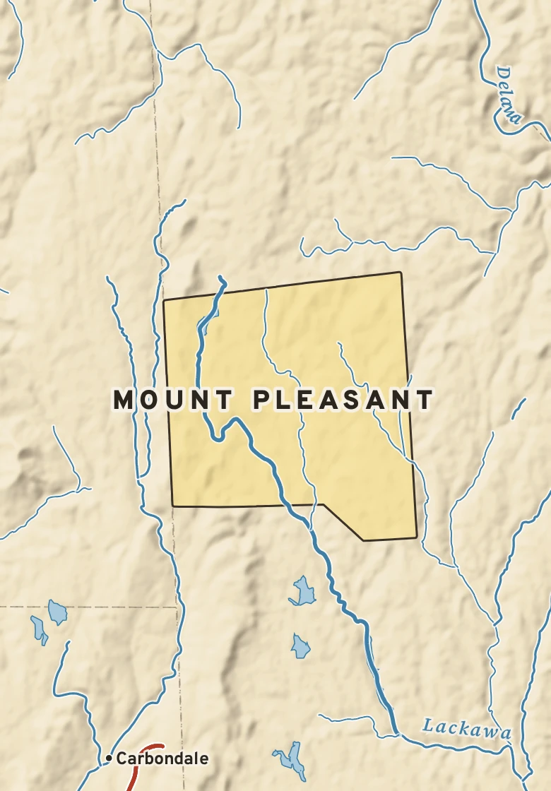 Atlas plate of Mount Pleasant, Pennsylvania.