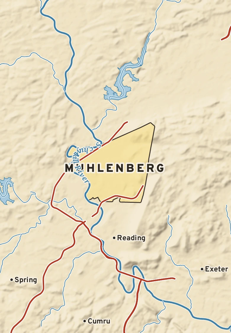 Atlas plate of Muhlenberg, Pennsylvania.