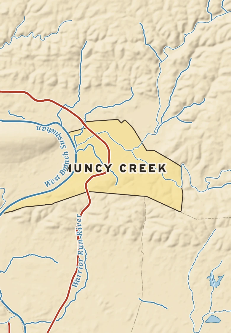 Atlas plate of Muncy Creek, Pennsylvania.
