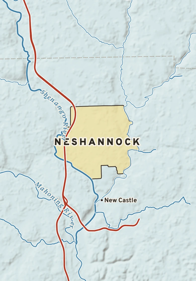 Atlas plate of Neshannock, Pennsylvania.