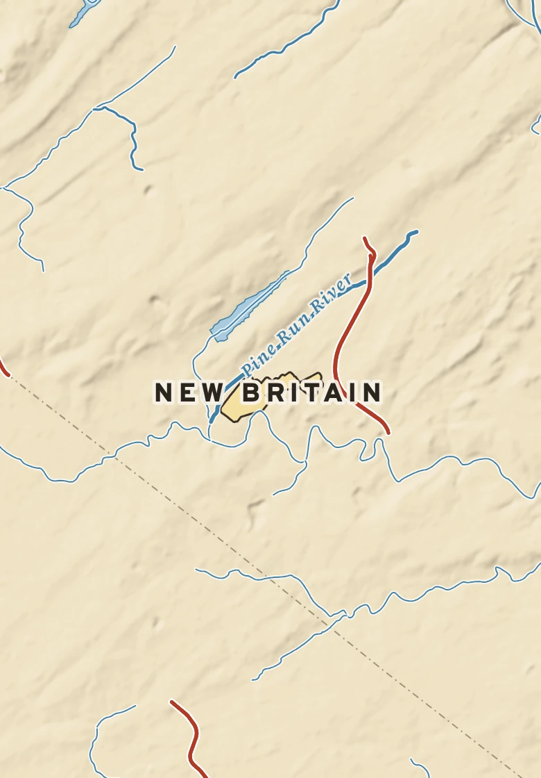 Atlas plate of New Britain, Pennsylvania.