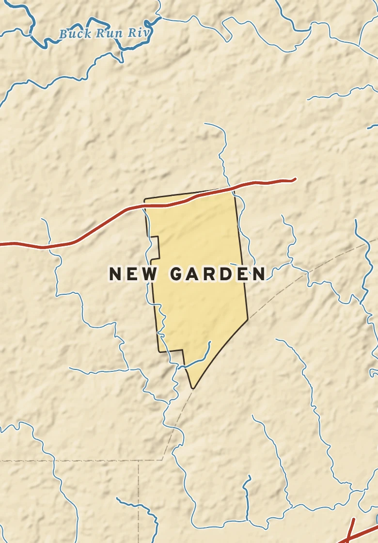 Atlas plate of New Garden, Pennsylvania.