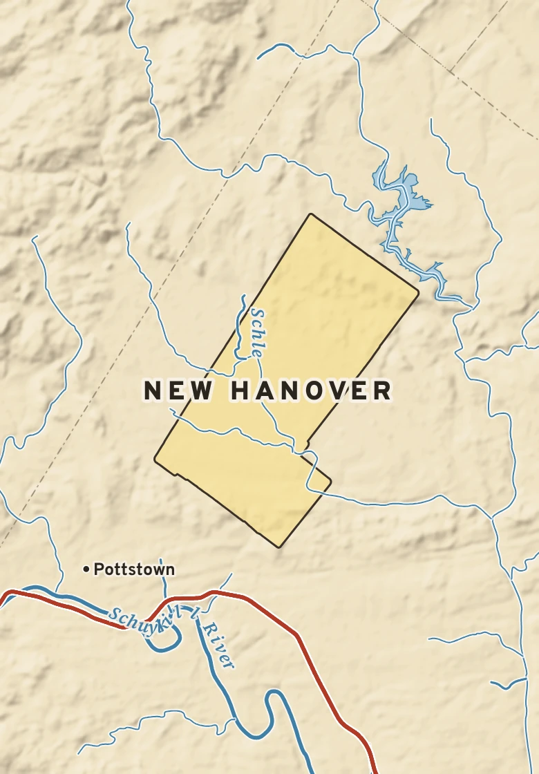 Atlas plate of New Hanover, Pennsylvania.