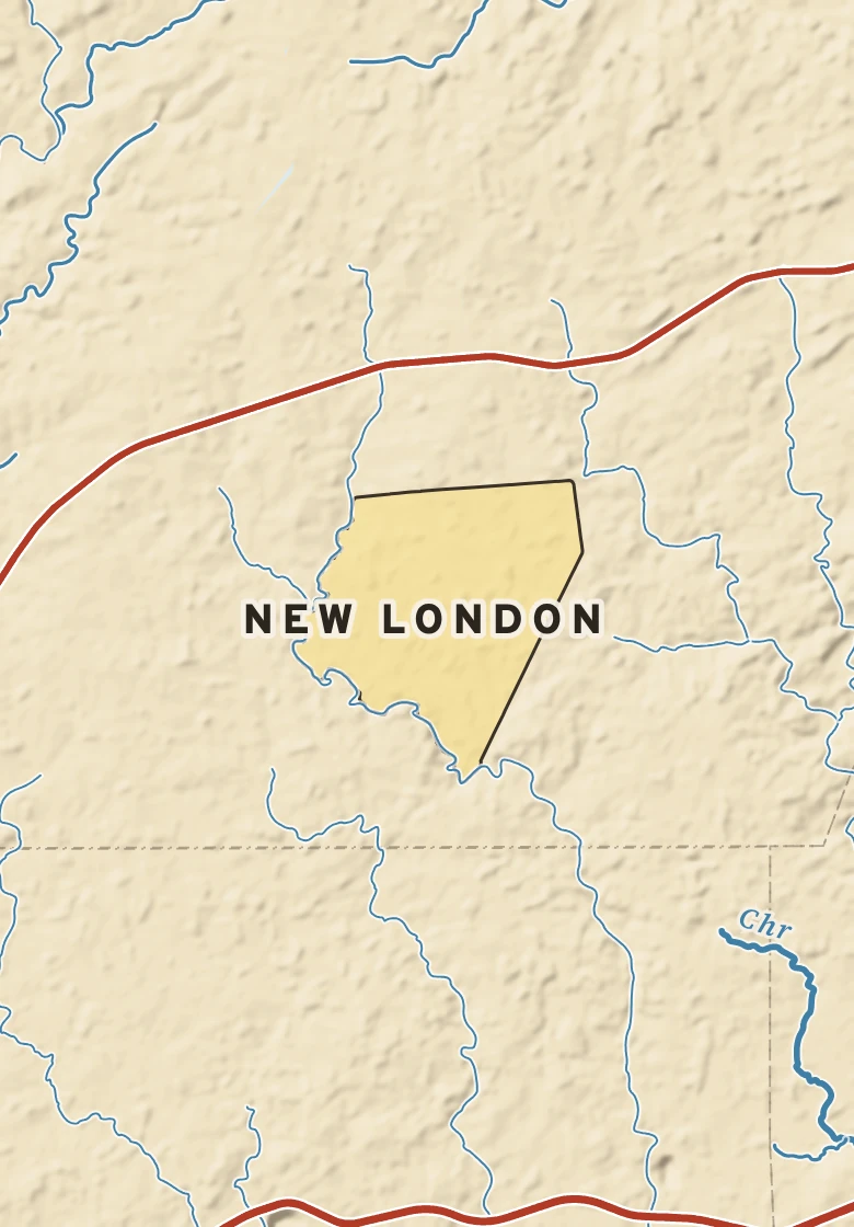 Atlas plate of New London, Pennsylvania.