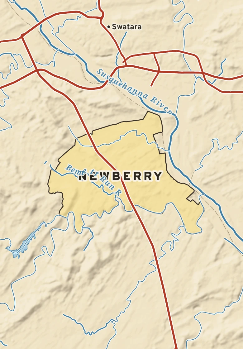 Atlas plate of Newberry, Pennsylvania.