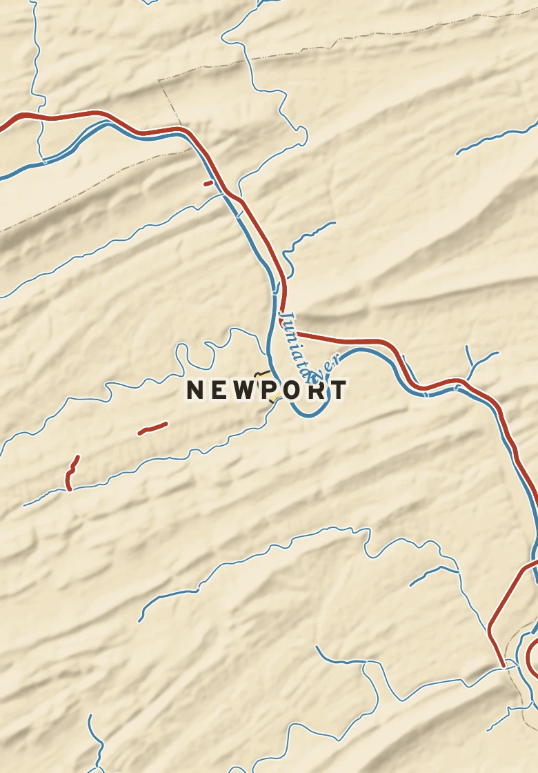 Atlas plate of Newport, Pennsylvania.