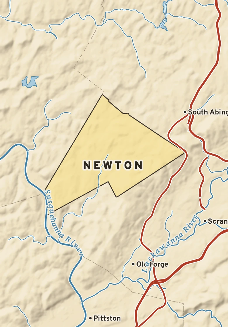 Atlas plate of Newton, Pennsylvania.