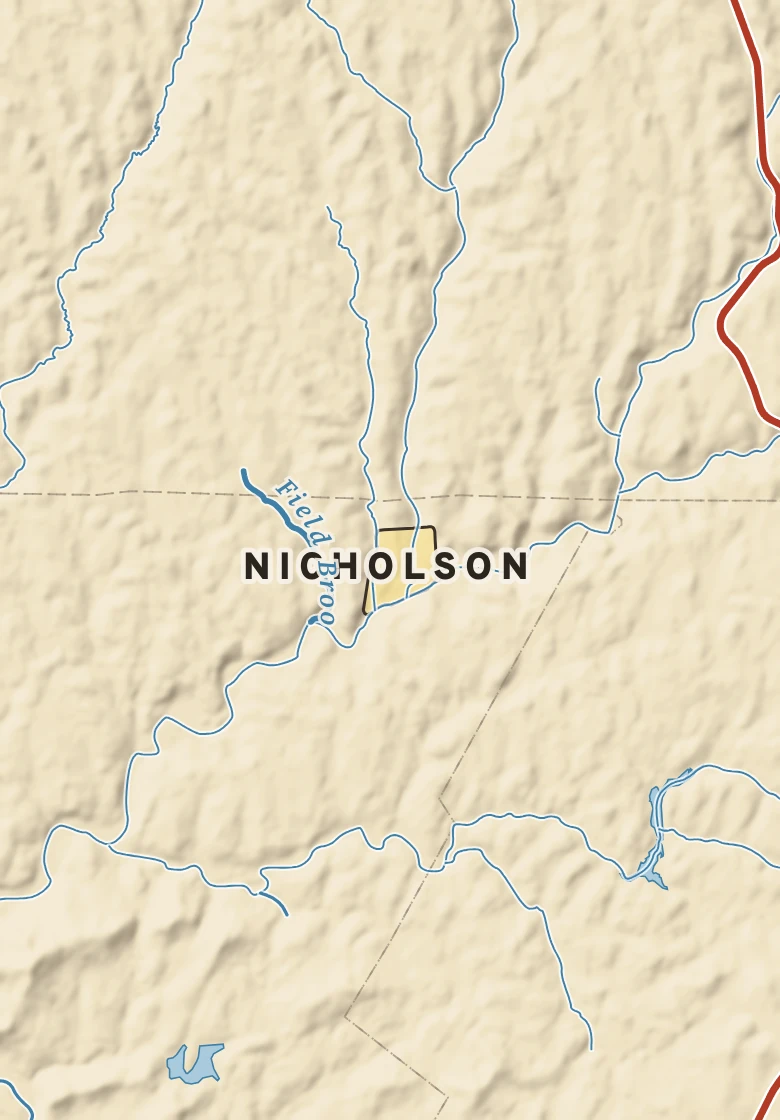 Atlas plate of Nicholson, Pennsylvania.