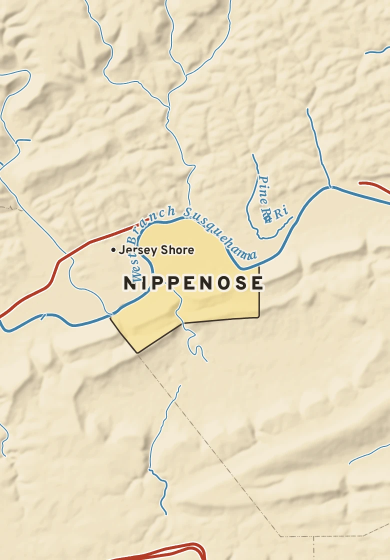 Atlas plate of Nippenose, Pennsylvania.