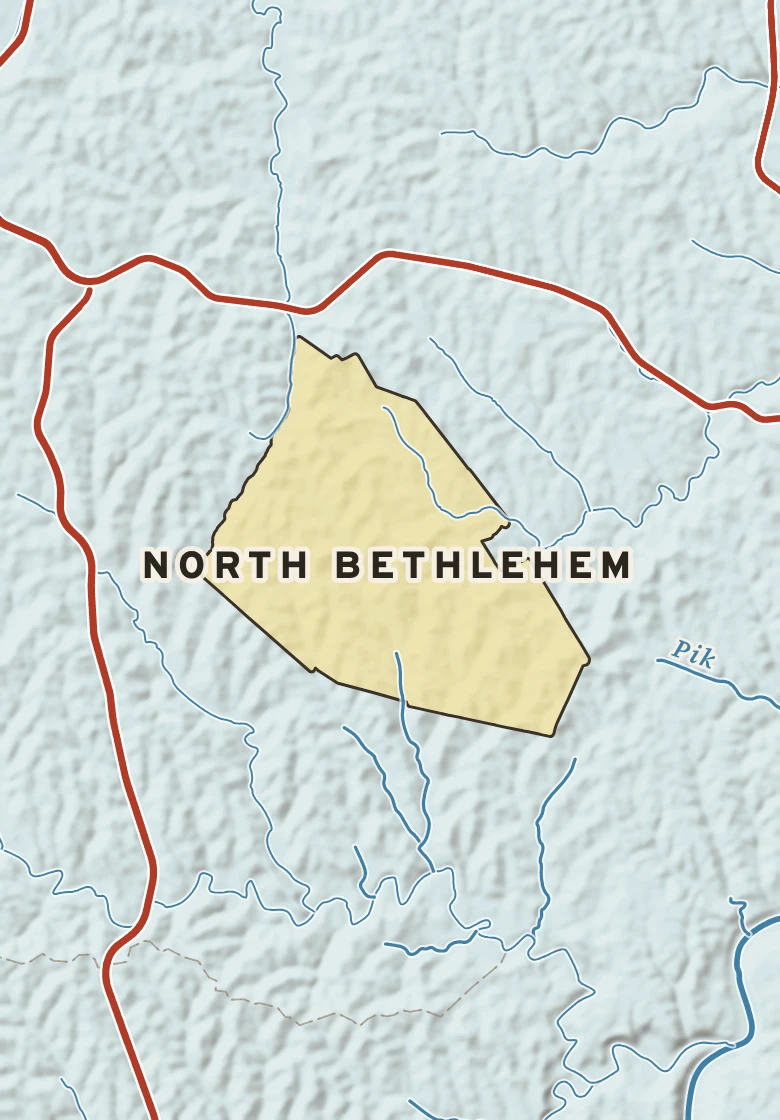 Atlas plate of North Bethlehem, Pennsylvania.