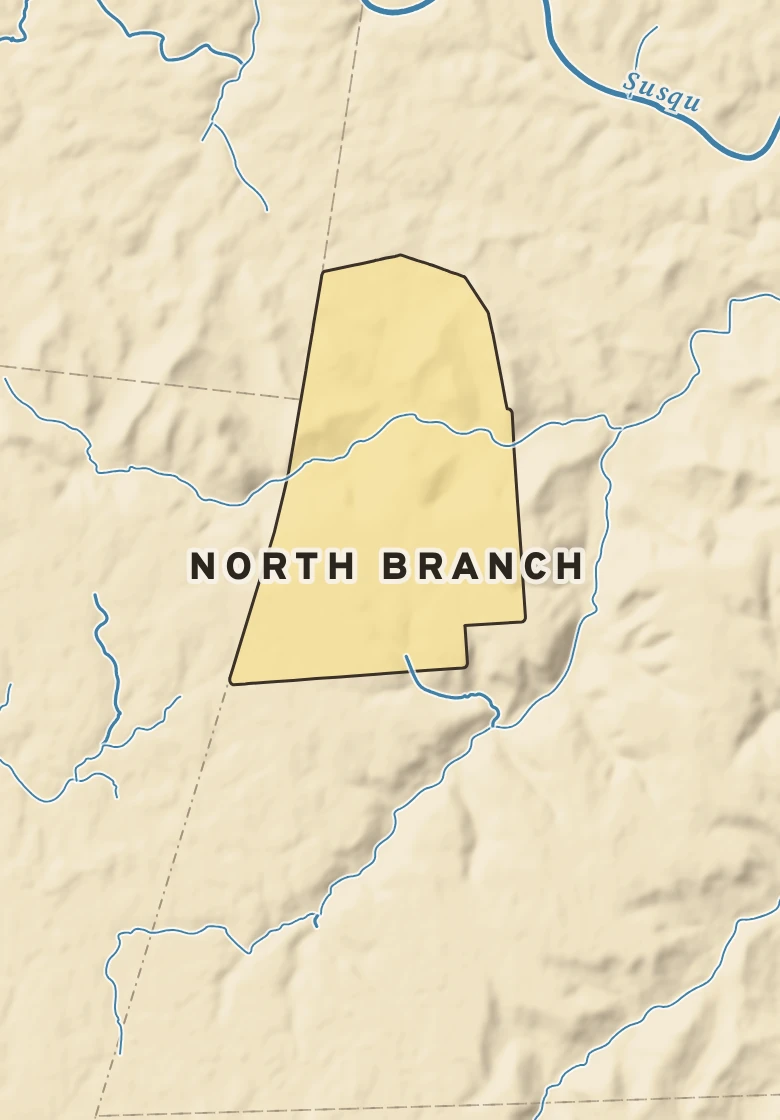 Atlas plate of North Branch, Pennsylvania.