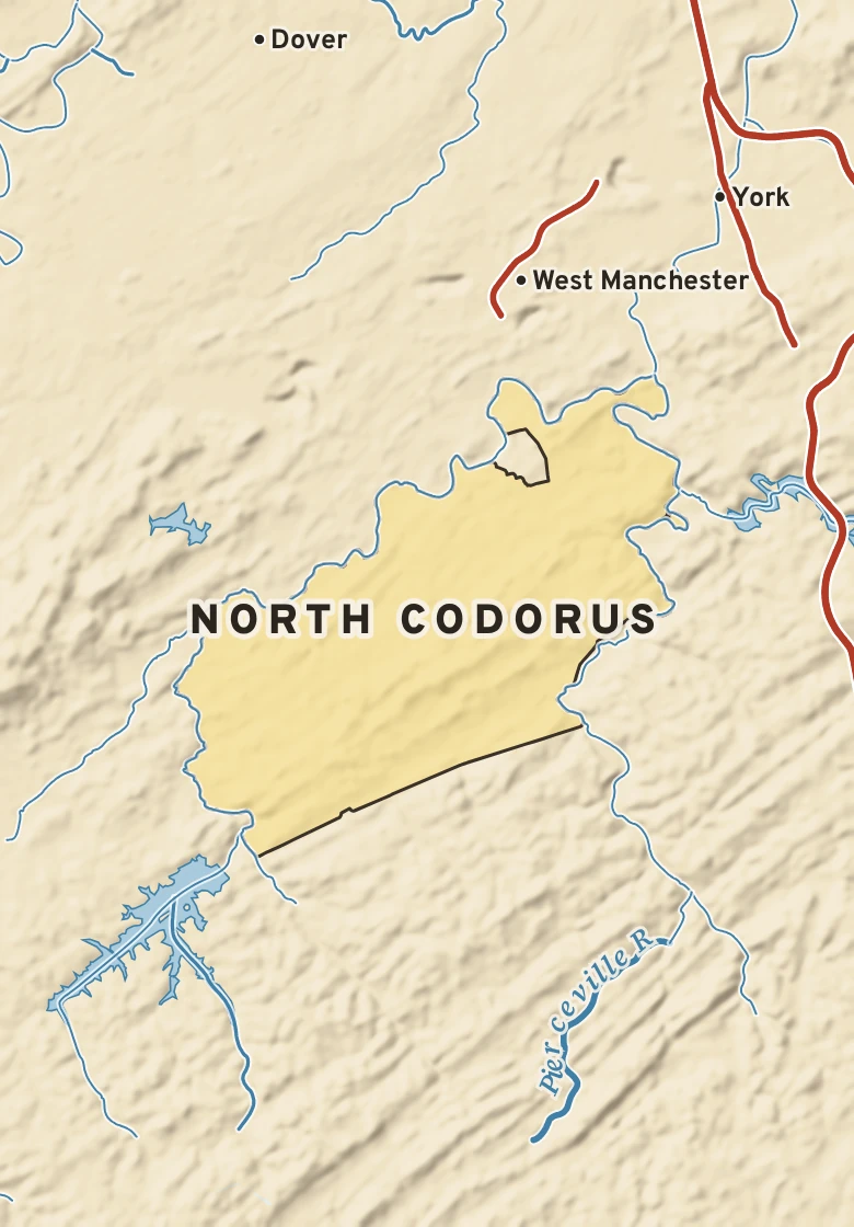 Atlas plate of North Codorus, Pennsylvania.