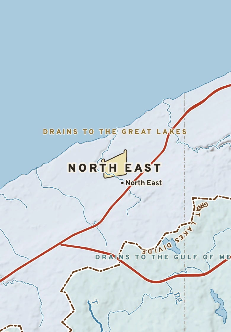 Atlas plate of North East, Pennsylvania.