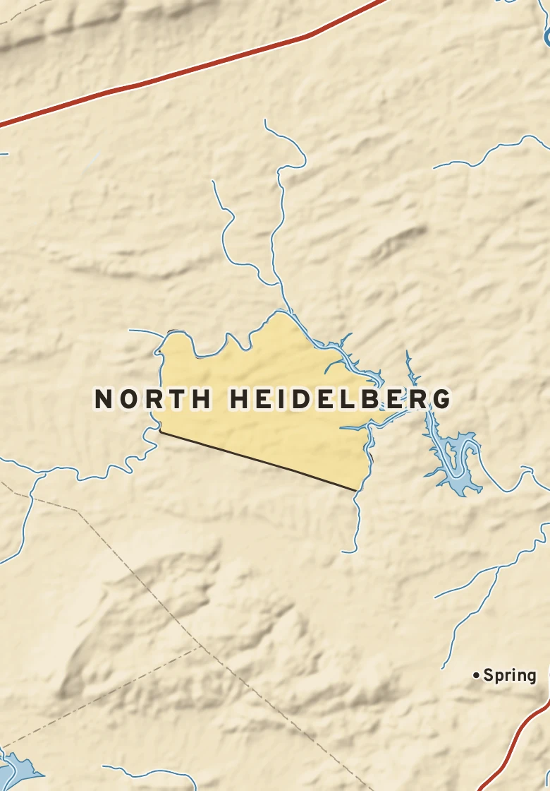 Atlas plate of North Heidelberg, Pennsylvania.