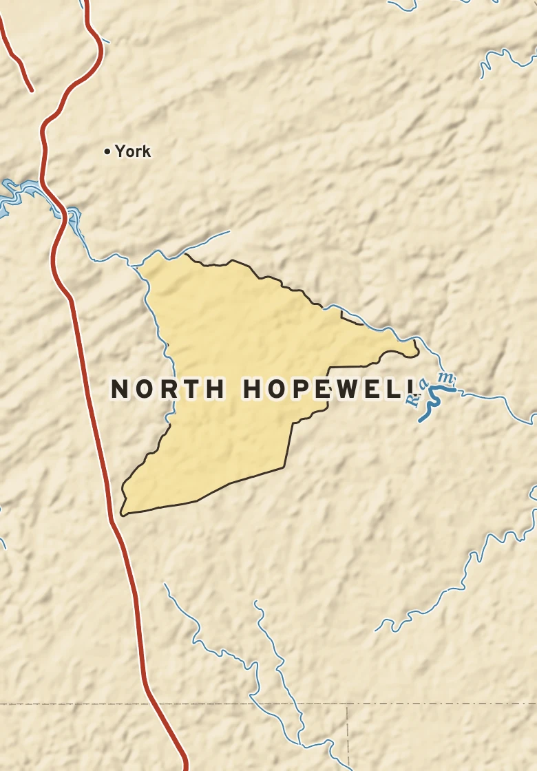 Atlas plate of North Hopewell, Pennsylvania.