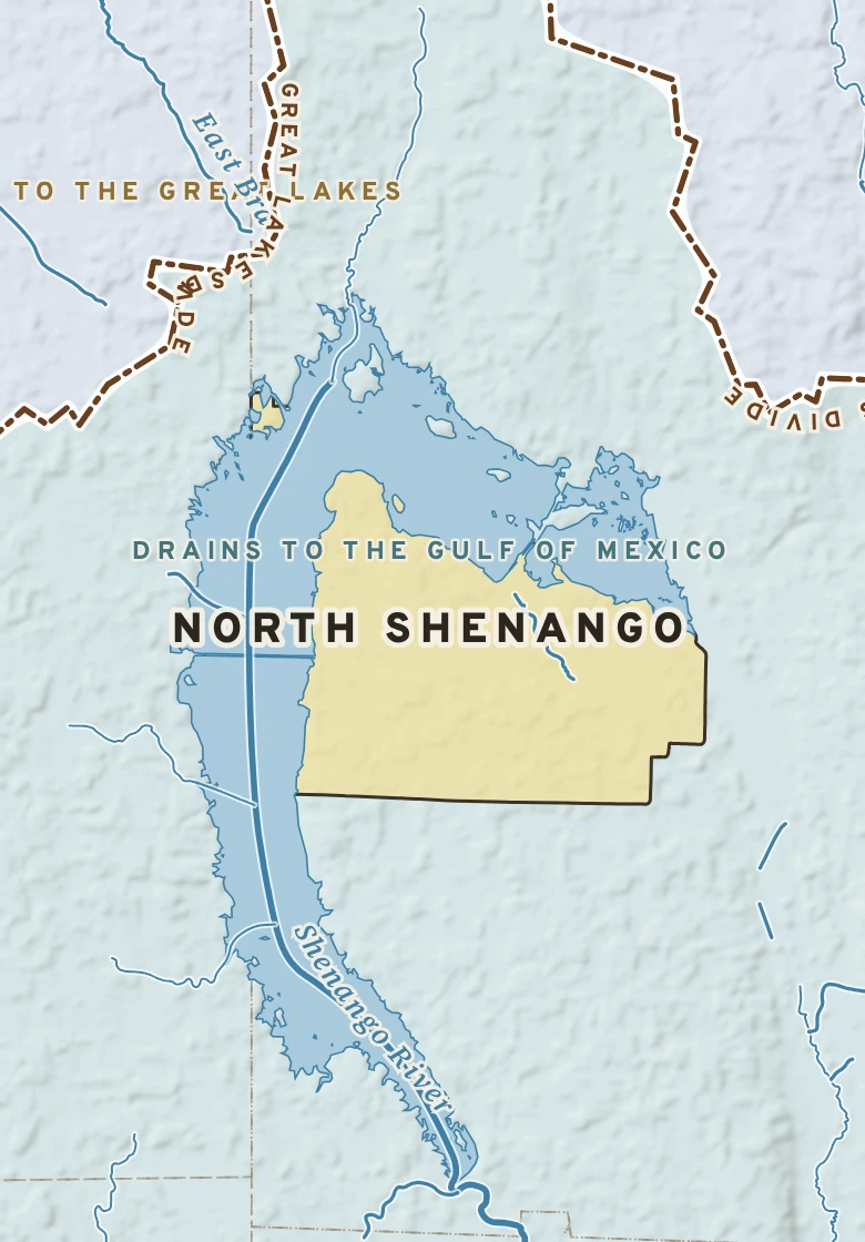 Atlas plate of North Shenango, Pennsylvania.