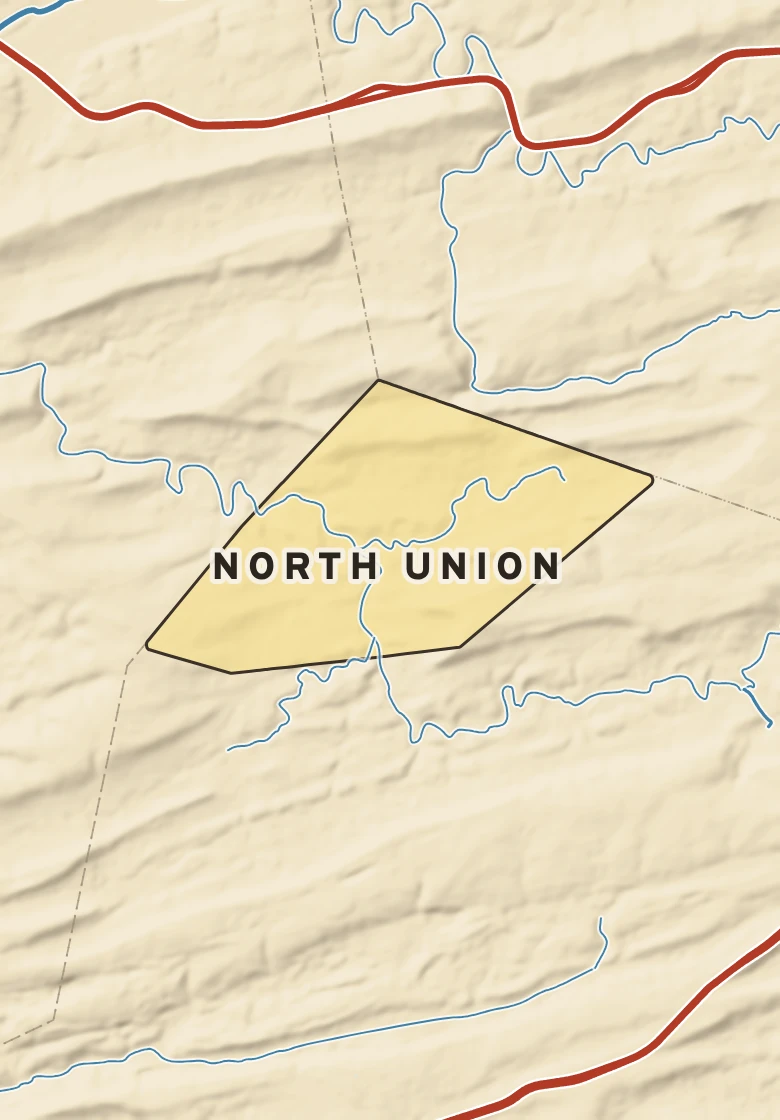 Atlas plate of North Union, Pennsylvania.