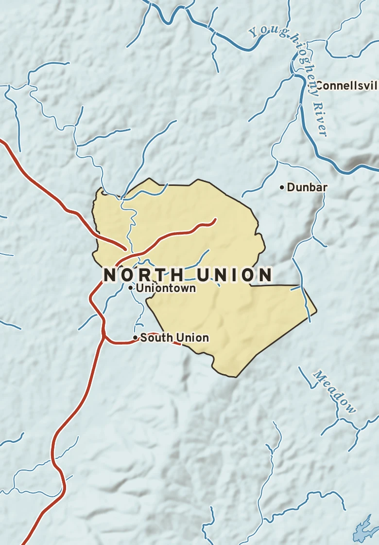 Atlas plate of North Union, Pennsylvania.